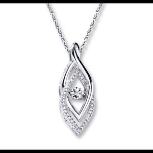 Diamond Accents Sterling Silver Necklace *NEW*